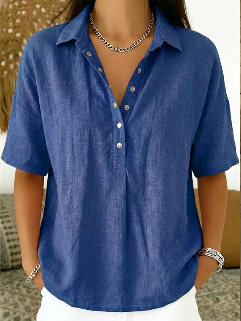 Margot | Relaxed Button Blouse