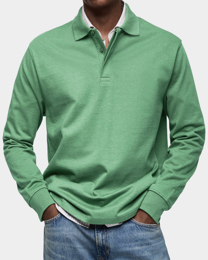 Roger | Classic Long Sleeve Polo Shirt