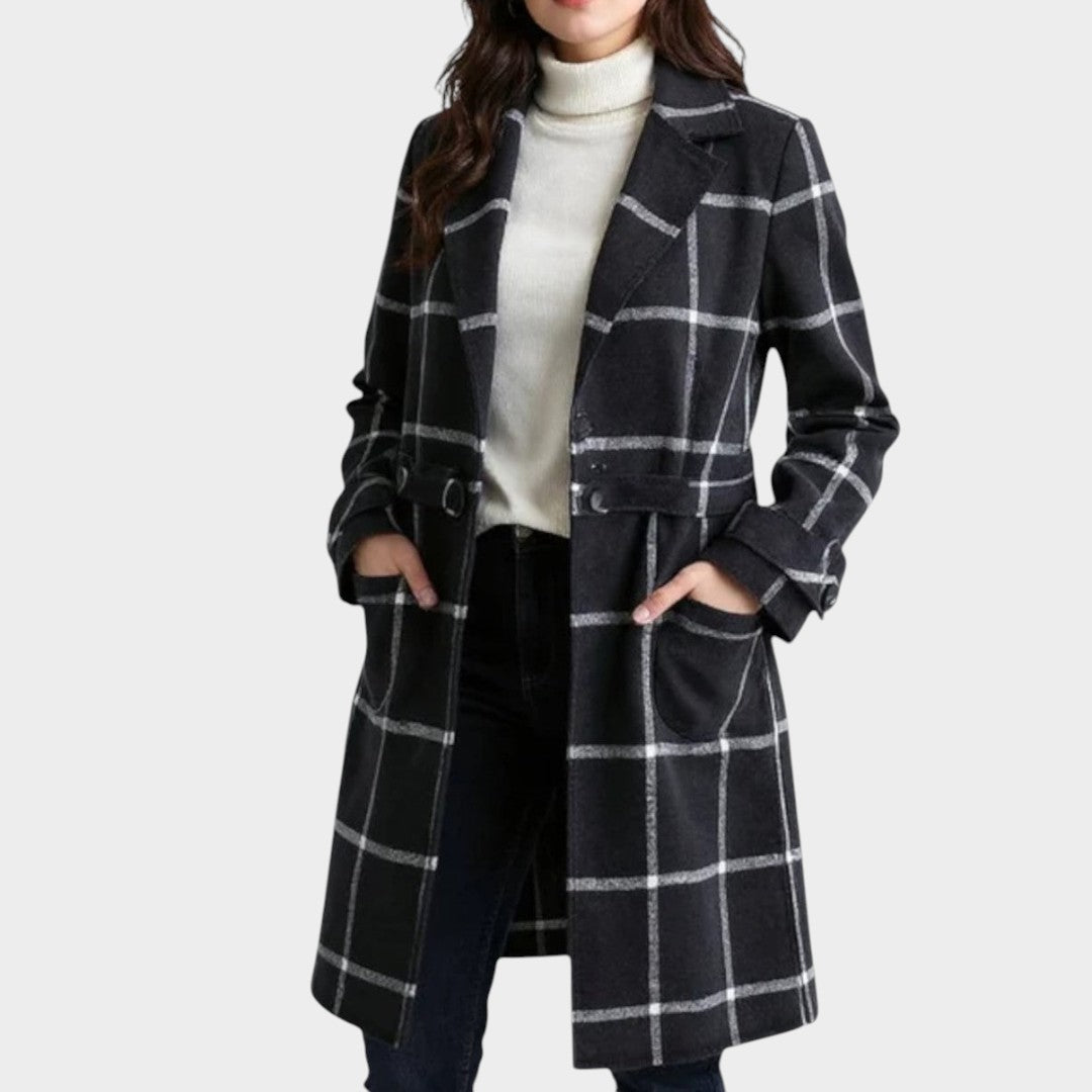 Adriana™ | Classic Check Autumn Coat