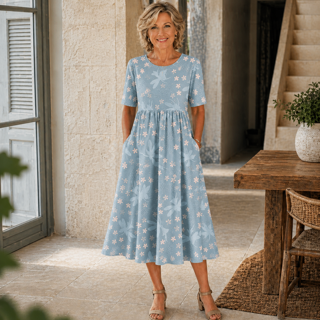 Eliza | Relaxed Floral Midi Dress