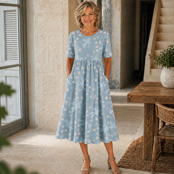 Eliza | Relaxed Floral Midi Dress