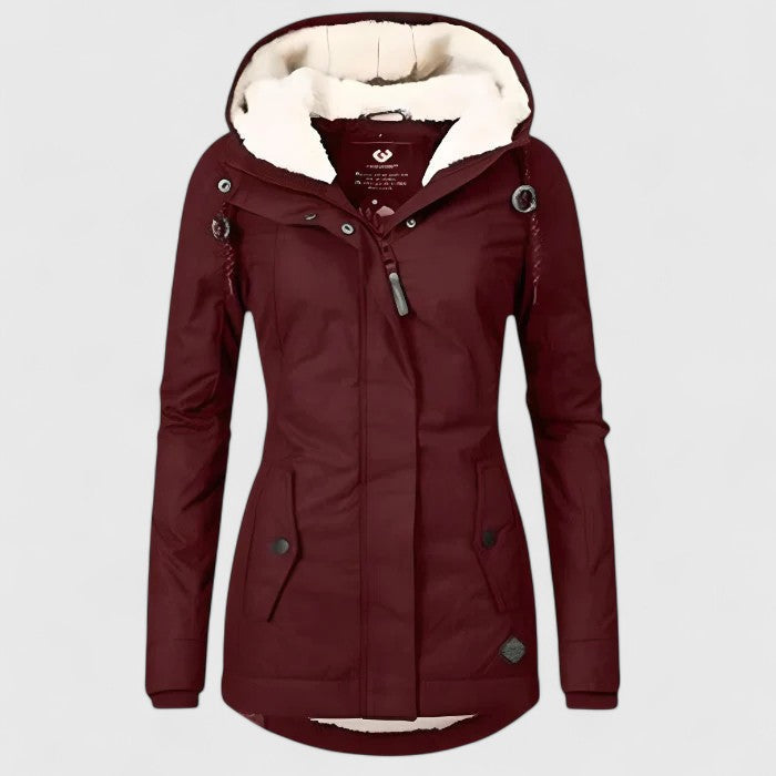 Elodie | Waterproof Long Hooded Jacket