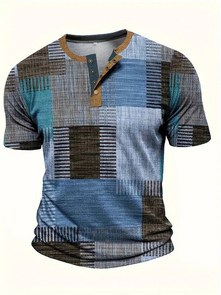Stephen | Short Sleeve Patchwork Shirt