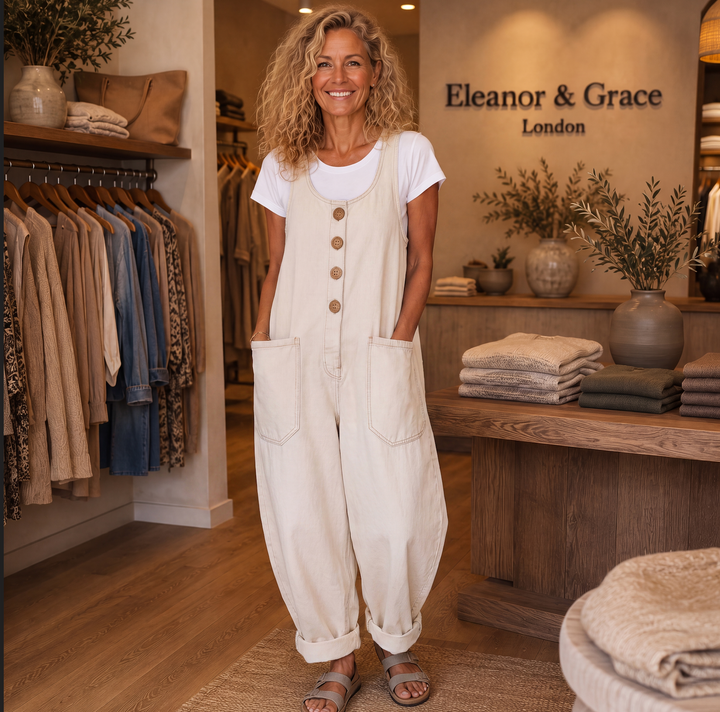 Harper™ | Vintage Denim Overall Jumpsuit