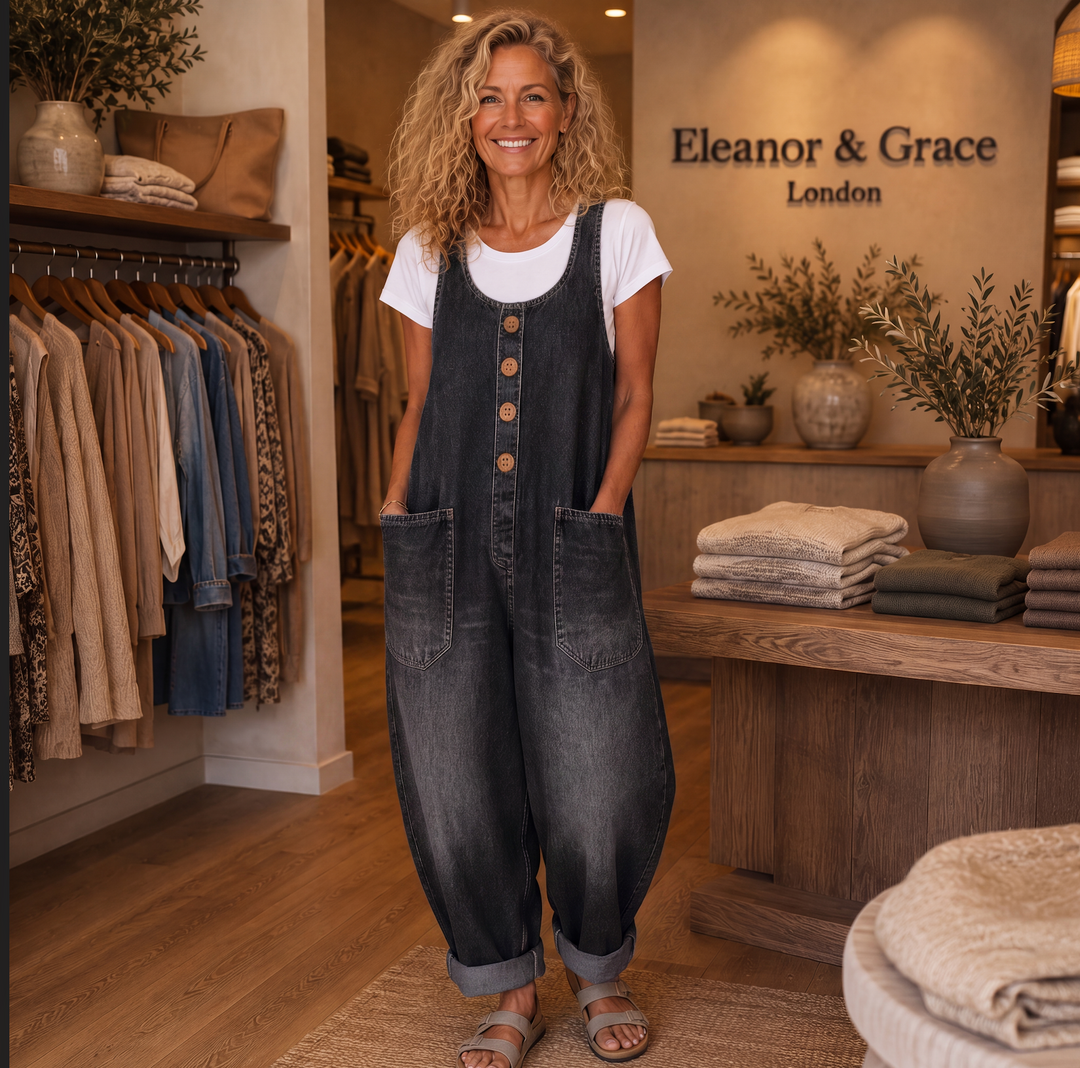 Harper™ | Vintage Denim Overall Jumpsuit