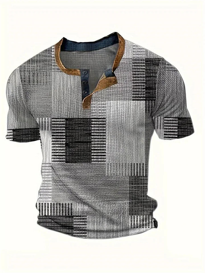 Stephen | Short Sleeve Patchwork Shirt