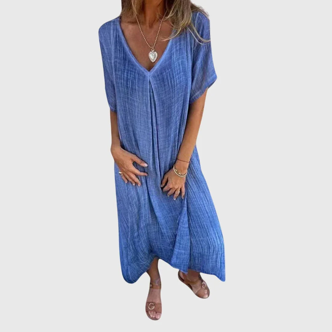 Clara | Elegant Lightweight V-Neck Dress
