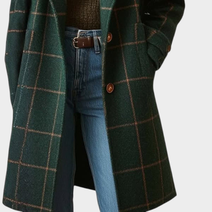 Adriana™ | Classic Check Autumn Coat