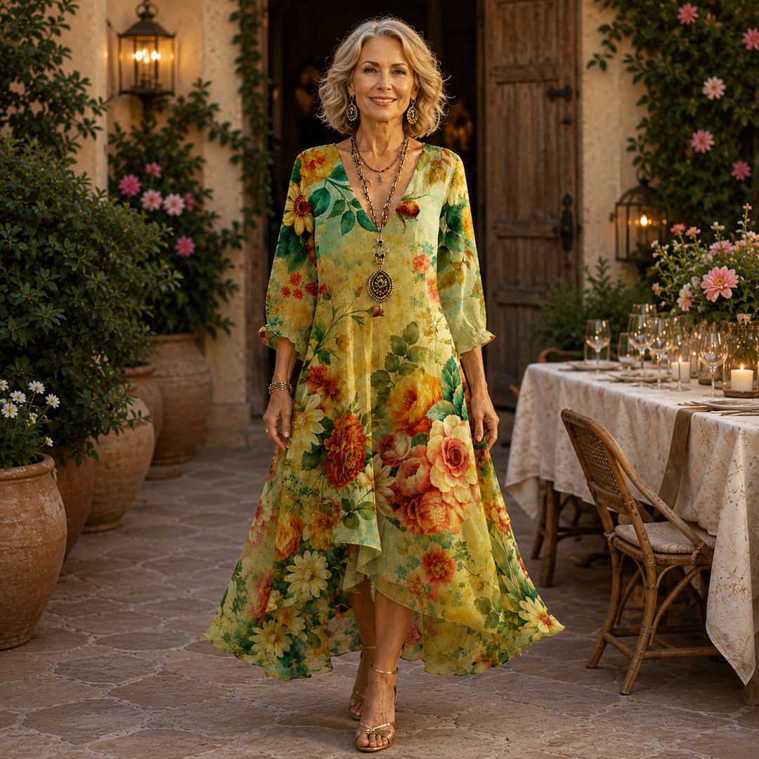 Penelope | Garden Blooms Maxi Dress
