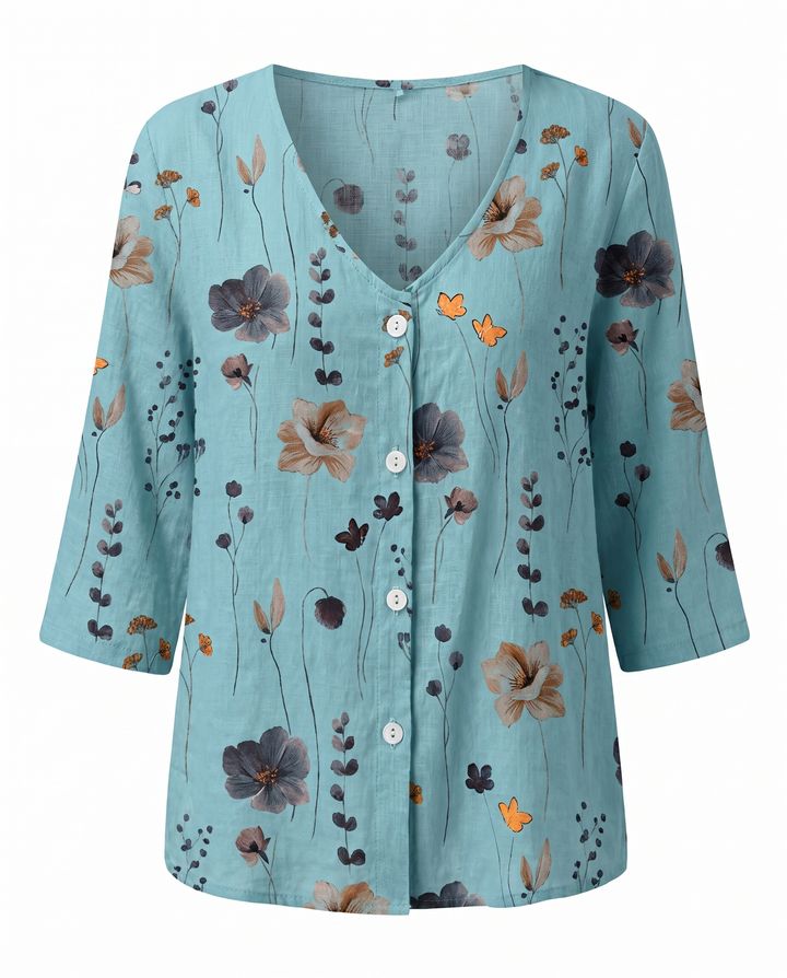 Hilary | Three-Quarter Sleeve Blouse